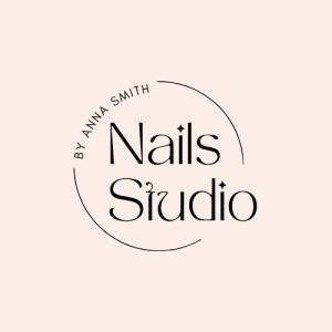 Black Circle Modern Nails Studio