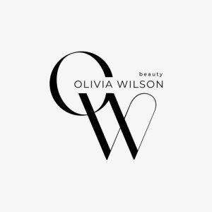 Black White Minimalist Beauty Typography Logo