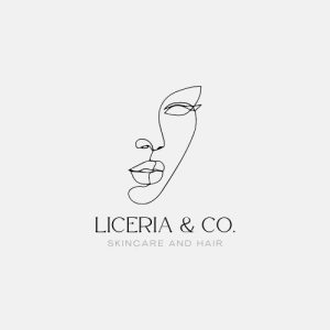 Grey Simple Monoline Beauty and Fashion Logo